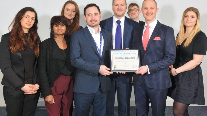 Prince Evans Solicitors LLP Rewarded For Helping To Secure Vital Funds For Cancer Research UK