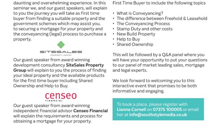 First Time Buyers Seminar – Chiswick