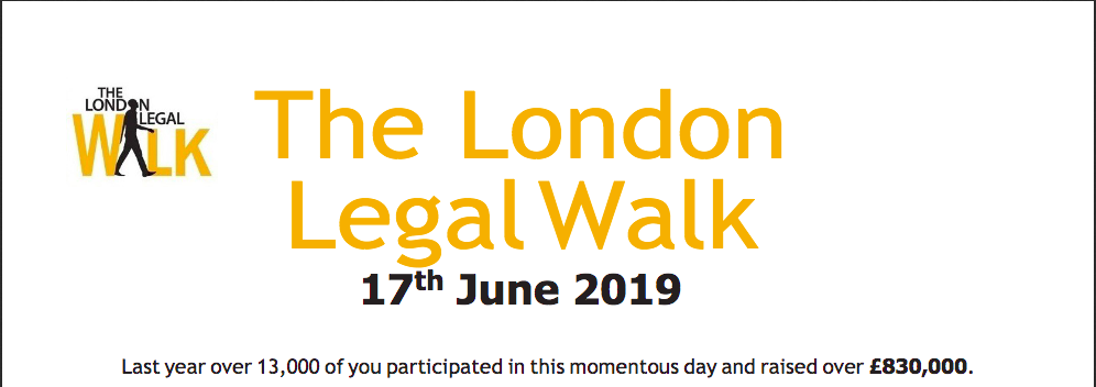 London Legal Walk – Help us help others!