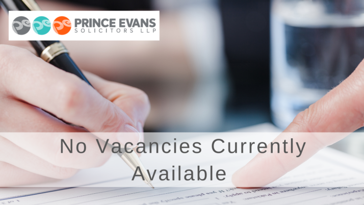 No Vacancies Currently Available