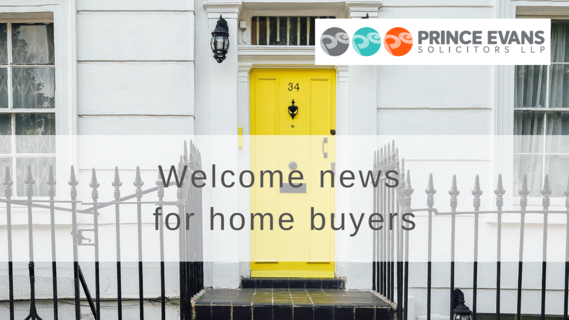 Welcome news for home buyers