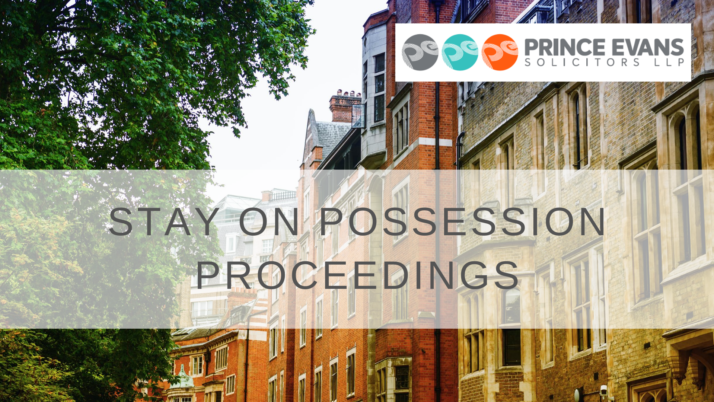 Stay on possession proceedings