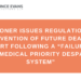 Coroner issues Regulation 28 Prevention of Future Deaths Report following a “failure of the Medical Priority Despatch System”
